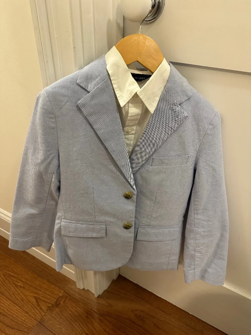 Jamie & Jack boys light blue suit and dress shirt